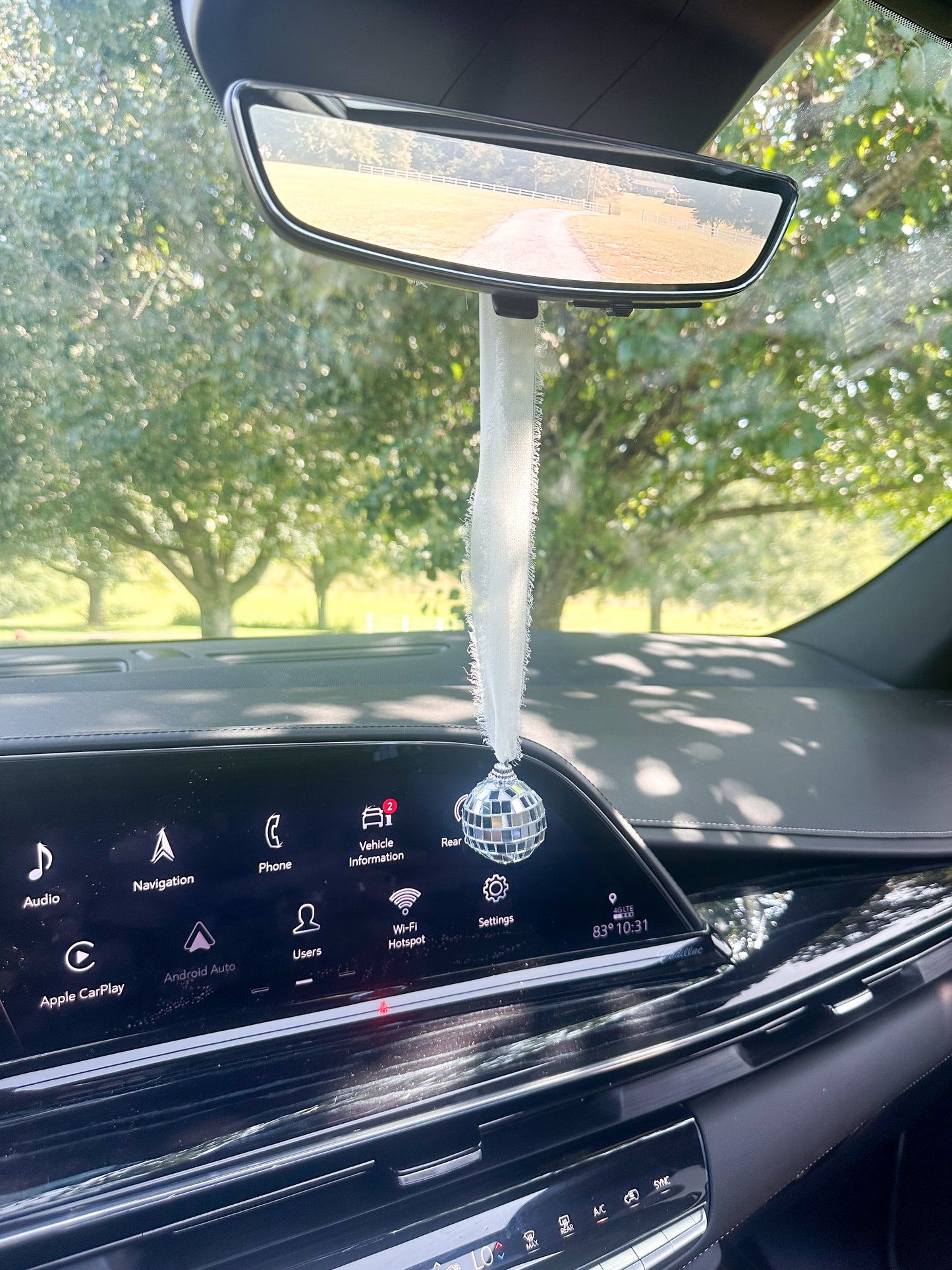 Disco Ball Car Charm