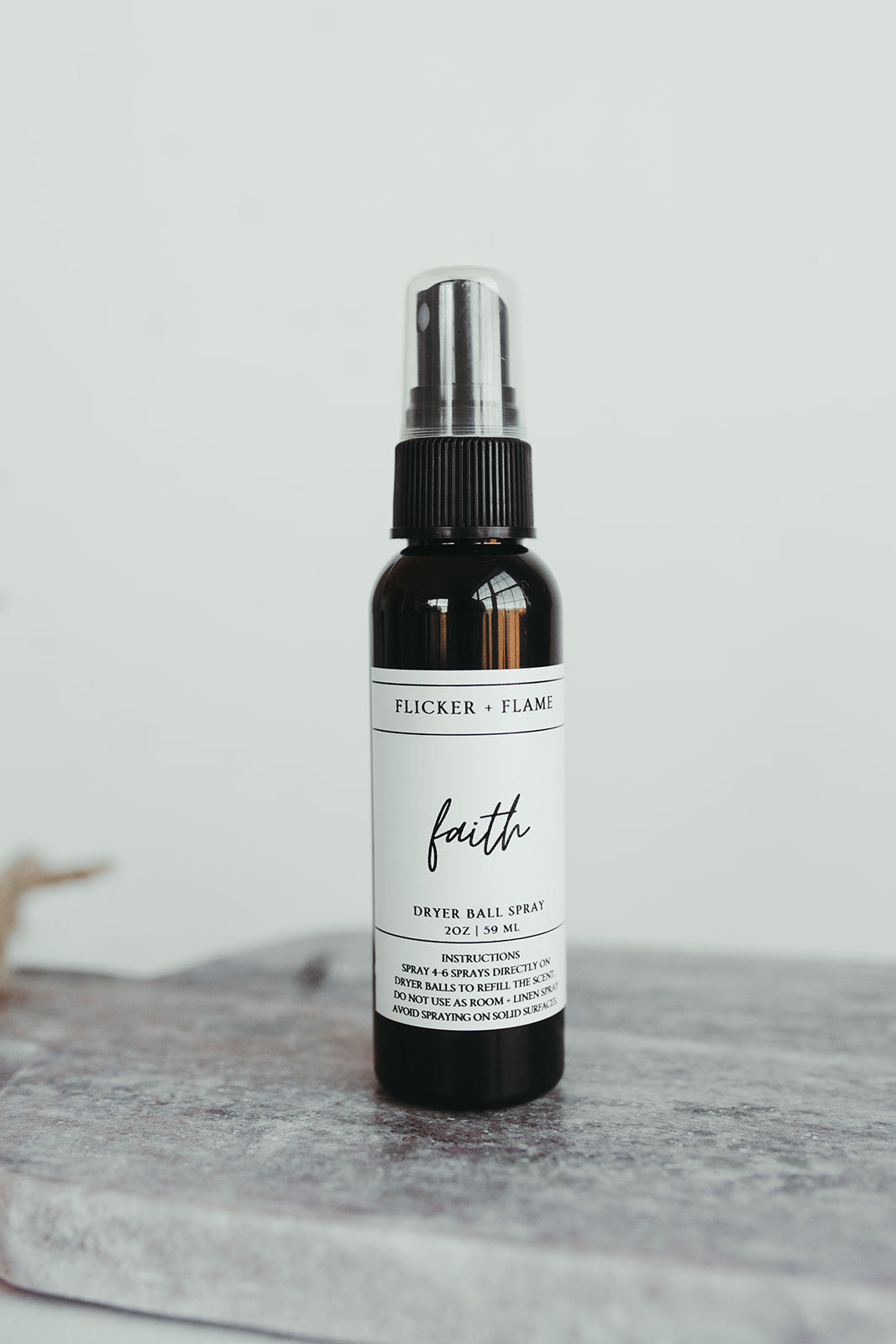 Faith Dryer Ball Spray – Flicker + Flame Candle Co.