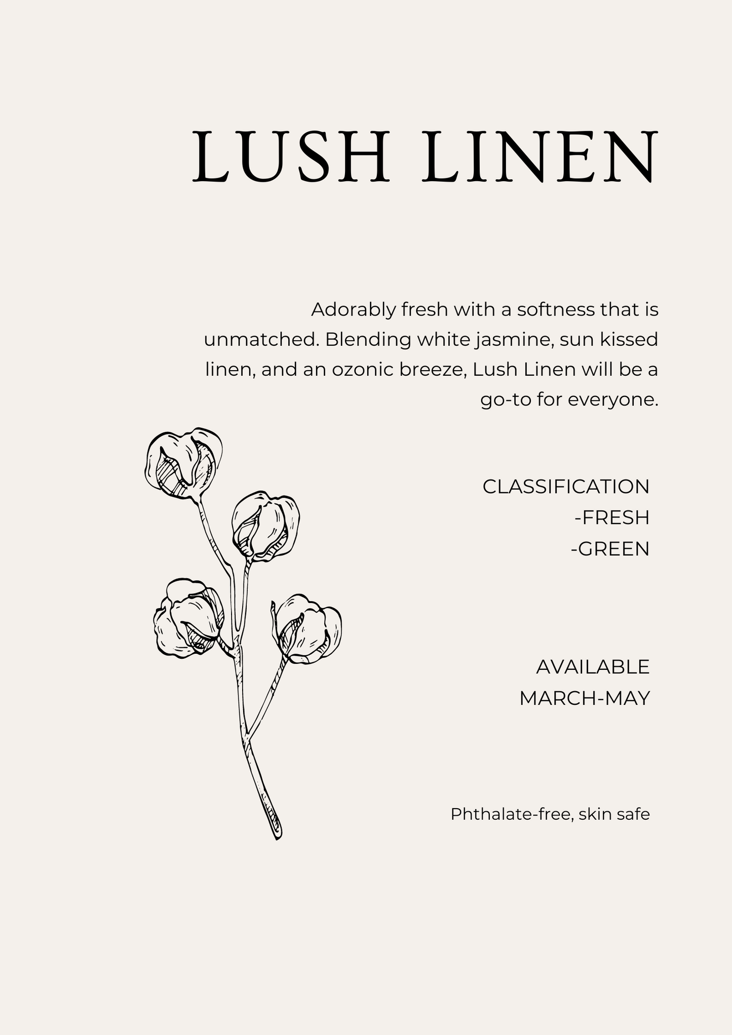 Lush Linen Wax Melt