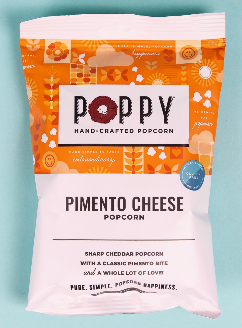 Poppy Hand-Crafted Popcorn Snack Bag