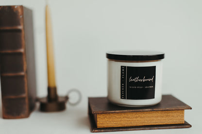Leatherbound Soy Candle