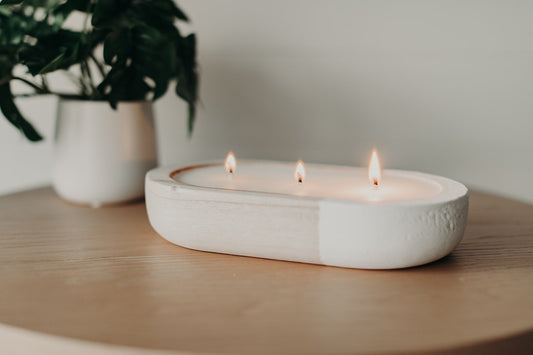Oval Dough Bowl- 3 wick