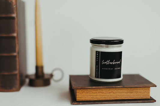 Leatherbound Soy Candle