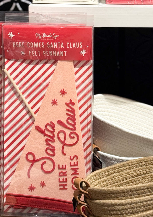 Santa Felt Pennant Banner
