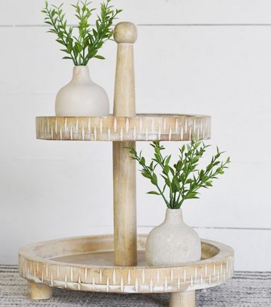 2 Tier Wood Riser