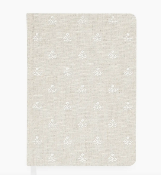 STORE: Flax Floral Linen Notebook