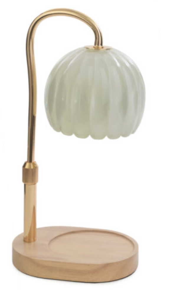Milk Glass Candle Warmer Lamp