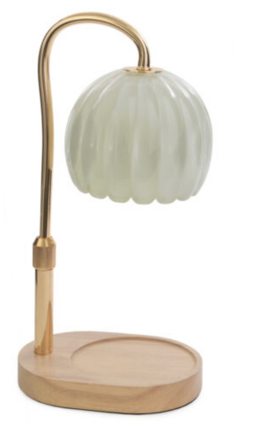 Milk Glass Candle Warmer Lamp