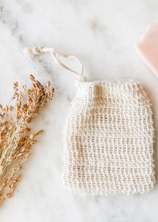 Sisal Natural Soap Bar Saver Bag