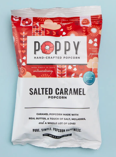 Poppy Hand-Crafted Popcorn Snack Bag