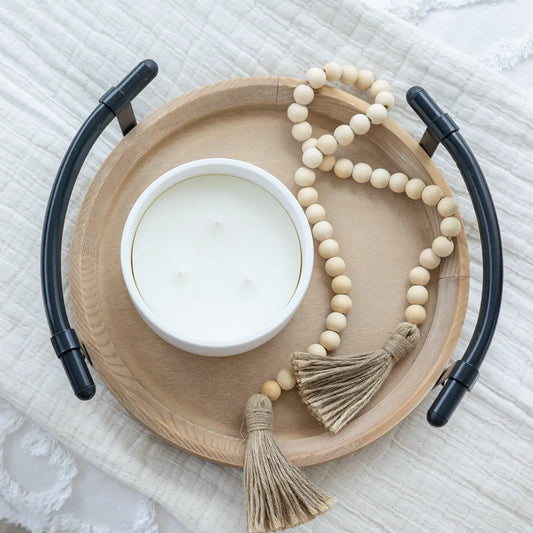 Raised Wooden Farmhouse Tray